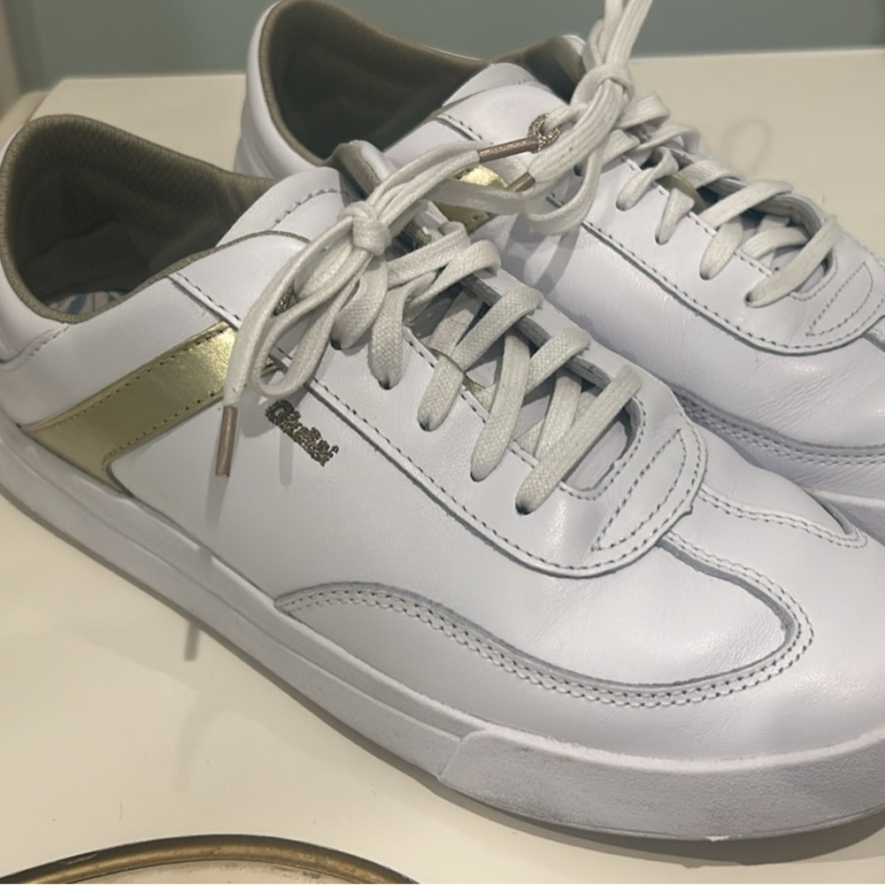 OluKai Ha’upu Sneakers White & Gold 9.5 - Picture 3 of 8
